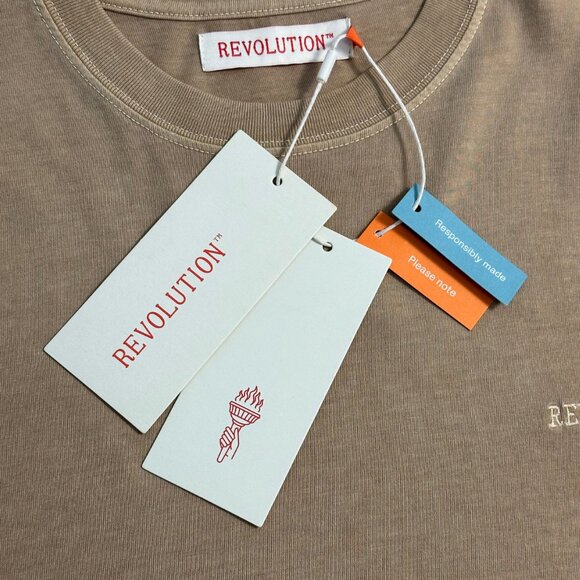 Sample NWT Revolution of 1995 - Men's Embroidered Logo Loose T-Shirt Size Large - Picture 6 of 14